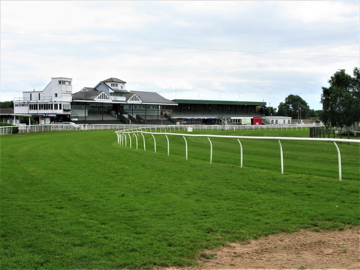 Catterick Racecourse grandstand and track