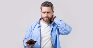 Man Holding Wallet