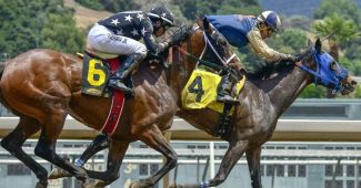 Horses Racing at Santa Anita