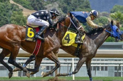 Horses Racing at Santa Anita