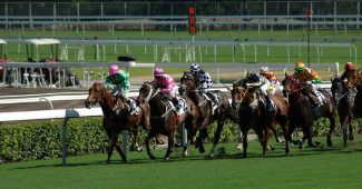 Horse Race Finish with Bunched Field