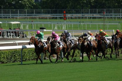 Horse Race Finish with Bunched Field