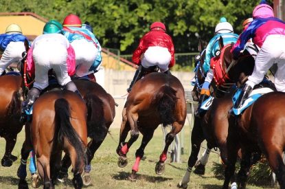 Horse Race from Behind Field