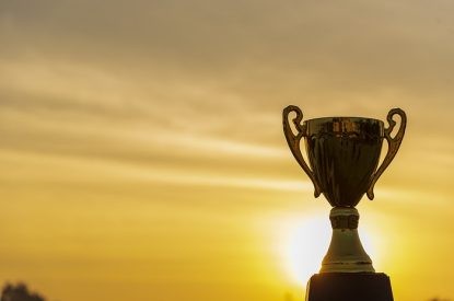 Trophy Against Sunset