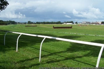 Ayr Racecourse - back straight of the Scottish Grand National