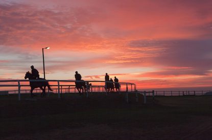 Jockeys Training at Dawn