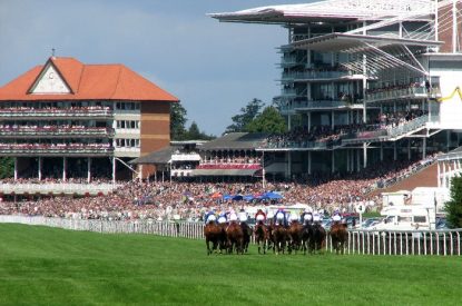 York Race in Front of Grandstands