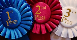 First Second and Third Place Rosettes