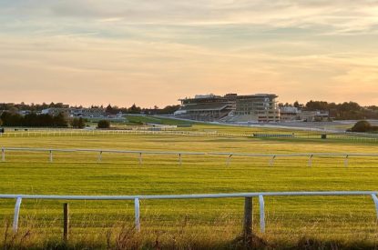 View of Cheltenham Racecourse at Sunset