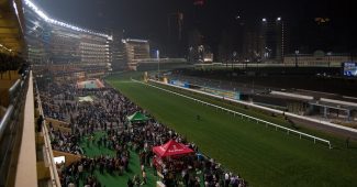 Happy Valley Racecourse at Night