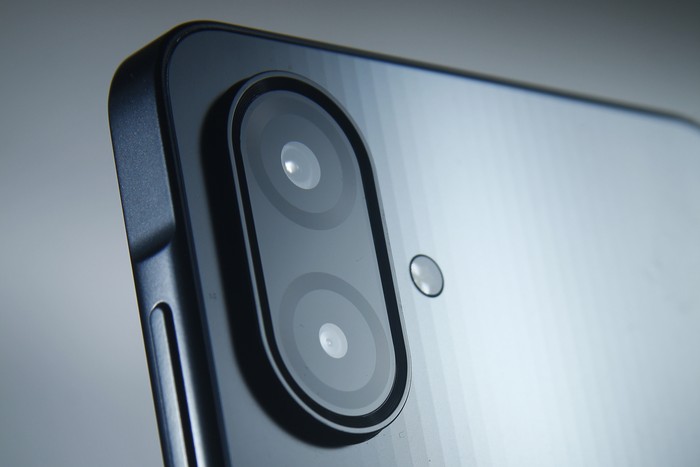 Grey Smartphone Camera Lens