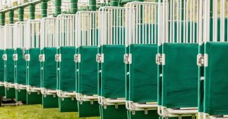 Green Horse Race Start Gate