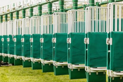 Green Horse Race Start Gate